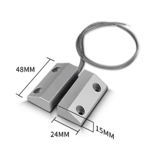 Safety Alarm Magnetic Reed Sensor for Metal Doors Windows Drawers Easy Installation 100VDC
