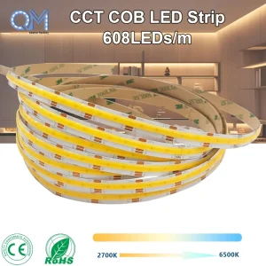 Salon Styling Station COB LED Strip 608LEDs 24V 14W Dual CCT with CE for Hair Color Service Color Temperature Matching Lighting