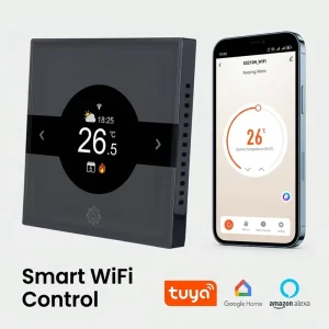Sansael Smart Digital 1.80 Inch TFT Color Screen Modern Floor Heating Thermostat WiFi Control 5+1+1 Weekly Hotel Basement