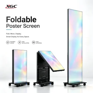 Schedule Playback LED Poster Display Digital Signage Totem Screen Timed Content Switching High Bright for Department Store