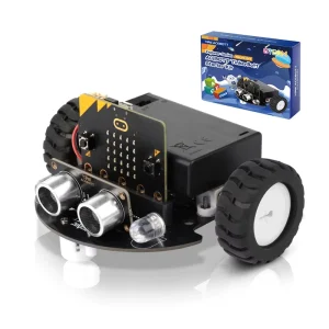 School Children Kid STEM Education Learning Project 2WD APP Control DIY MakeCode Coding Microbit Robot Car Kit