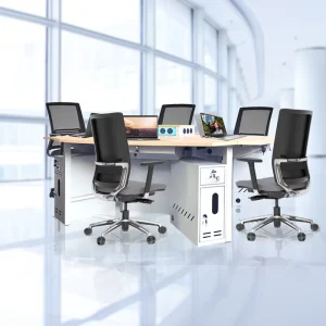 School Design Manual Flipping Monitor Lift Conference System with Lockable Drawers and Cabinets for Office Educational Equipment