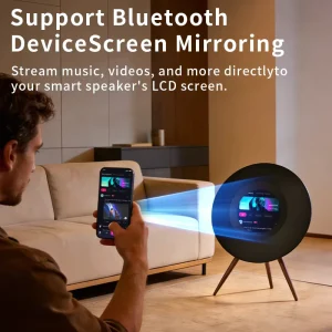 Screen Mirroring Three Way Audio LCD Display Android Smart Lyrics Speaker