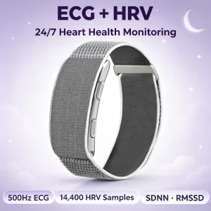Screenless Band ECG+HRV Fitness Tracker IP68 Waterproof AI Health Analysis Open SDK Heart Rate Monitor Smart Bracelets for ODM