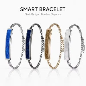 Screenless Smart Bracelet Watch Fitness Health Monitor Multiple Exercise Modes Activity Sleep Tracking IP68 Waterproof