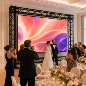 Seamless Splicing Rental LED Display P2.9 P3.9 Stage Video Wall 500x1000mm Quick Lock Design for Festival Wedding Event