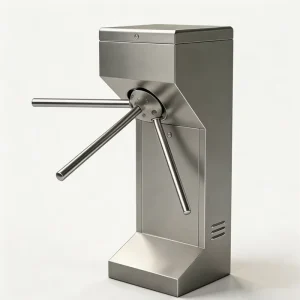 Security Access Control System Pedestrian Waist High Vertical Tripod Turnstile Gate for Gyms Scool Office Building