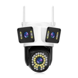 Security Camera Three-eye Three-view Wi-Fi-enabled Billiard Table External Wireless HD WiFi Smart Infrared Night CCTV Camera