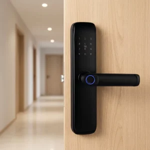 Security Digit Electric Electronic Handle Digital Tuya Digital Fingerprint Smart Lock Door