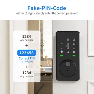 Security Key Machine APP Control Fingerprint Lock Pick Set Card Wood Door Smart Home System Device Deadbolt Smart Lock