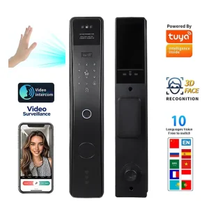 Security Lithium Battery Powered Fingerprint Password Security System Indoor Panel Door Smart Locks
