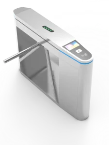 Security Tripod Turnstile Gate RFID Face Recognition QR Scanner Anti-Tailgating Access Control System for Office School Entrance
