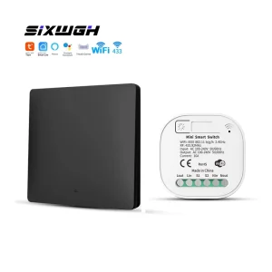 Self-Powered Wireless Wi-Fi Light Switch 16A 100-240V Voice Controlled Via Alexa ABS Kinetic Switch