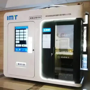 Self-service Smart Health Check Station Remote Diagnosis Automated Medicine Vending Machine Health Care Cabin