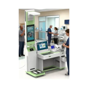 Self service Telemedicine Health Examination Kiosk 21.5 inch Touchscreen Solar Power OEM ODM HS V600