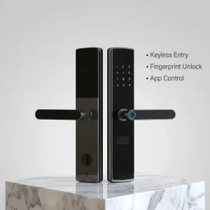 Semi-automatic Lever Handle Smart Lock TTlock App Management Cloud for Fingerprint Password Card Residential Project