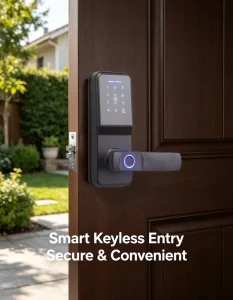 Semi-automatic Smart Locks Tamper Alarm Forced Prying Wear Resistant Panel Stable for Office Dormitory Apartment Indoor Room