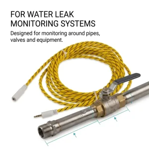 Semiconductor Leak Sensing Water Detection Spiral Structure Quick Reset Water Resistant Basement Alarm Kit TCP Strobe Alarm