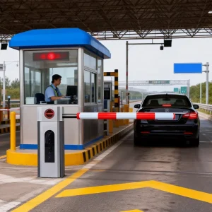 Servo BOOM Barrier Gate Automatic Parking System Factory Entrance Automatic Barrier Gate for Smart Car Parking Management System