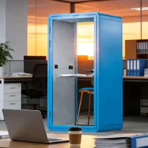 Shared Single Person Modern Steel Modular Extendable Adjustable Soundproof Office Phone Booth Smart Sensor Home Office Office