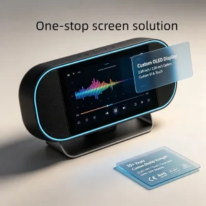 Shenzhen Factory Bespoke Smart Display Speaker OLED Module 600nits High Brightness Touch Panel for Desktop Speaker Soundbar OEM