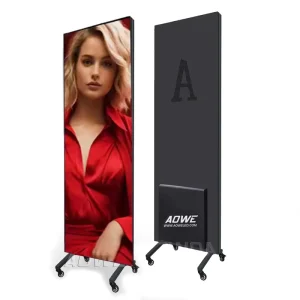 Shenzhen Technology Outdoor P2.5 Portable Poster Advertising Built in Player Smart Led Digital Poster Display Totem Led Display
