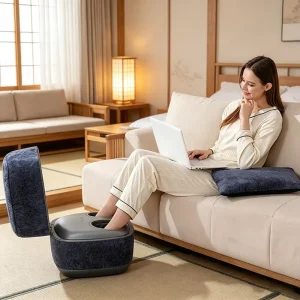 Shiatsu Heating Kneading Wireless Footstool Ottoman Stool Vibration Smart Health Foot Massager