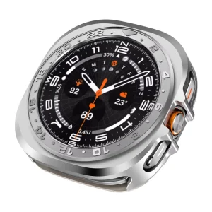 Shockproof Smart Watch Case for Samsung for Galaxy Watch Ultra 47MM Metal Armor Bumper Cover with Rubber Protector