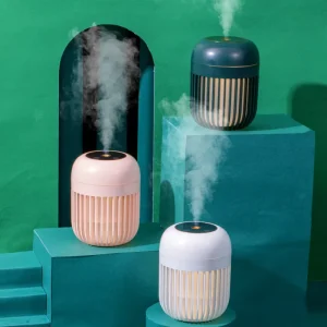 Silent Ultrasonic Micro Mist Humidifier with LED Lights Plastic Desk Lamp for Home Decor and Car Ultraviolet & Antibacterial
