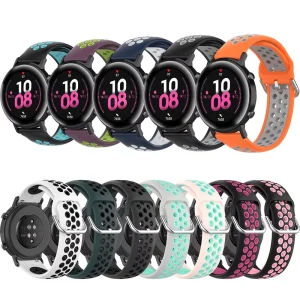 Silicone Rubber Watch Strap for Samsung galaxy Smart Galaxy Watch 3 4 Active 1 2 Wristbands Bracelet Band
