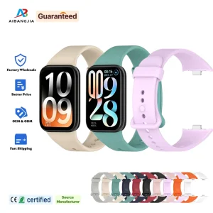 Silicone Sports Strap for Redmi Watch 6 5 Smart Bracelet Accessories Rubber Band for Xiaomi Band 10 Pro Wristband