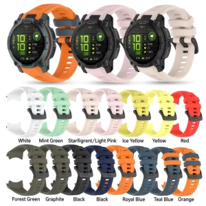 Silicone Strap Compatible with Garmin Instinct 3 Sport Watchband Replacement Wristband Bracelet Smart Watch Band
