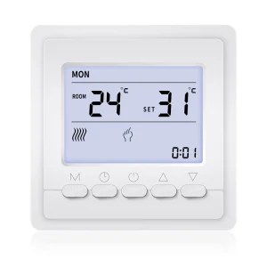 Simple Design Home Office Smart Thermostat for Warm Floor Electric Heating Thermostat with Tuya Touch Wifi Thermostat