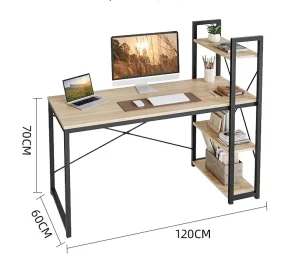 Simple Home Computer Desk Bedroom Office Desk Beautiful Solid Multi purpose Shelf Writing Desk