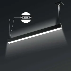 Simple Indoor Linear Rail Floodlight Lighting Commercial Dimmable Tuya Smart Magnetic Track Light System