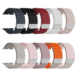 Single Silicone Magnetic Strap for Watch Band 42 45 46 49mm for Series S11 S10 9 8 7 6se 5 4 3 2 Ultra2