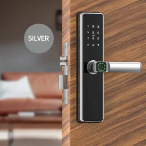 Sinovo Low MOQ Smart Door Lock WIFI Tuya Ttlock APP Remote Control Fingerprint Digital Keypad NFC Code Wood & Aluminum Doors