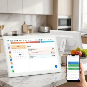 Skylight Digital Calenda 15.6″ Smart Family Calendar Android 15 Digital Planner WiFi Daily Chore Chart Event To Do List AI Voice