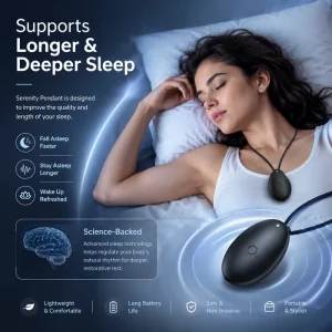 Sleep Pendant Deep Sleep Aid Device Portable Relaxation Therapy Pendant for Stress Relief Rechargeable OEM ODM Custom Logo