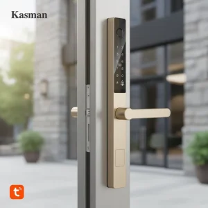 Slim Patio Door Lock Aluminum Door Automatic Electronic Smart Door Locks for Home