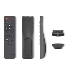 Slim-Sized Fixed Infrared Remote Controller for Projector LED Smart TV 47 Buttons AAA Battery Long Range Designed for