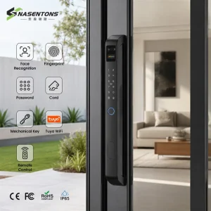 Slim Smart Sliding Door Lock WiFi Biometric Fingerprint Keypad Keyless Entry Digital Smart Door Lock