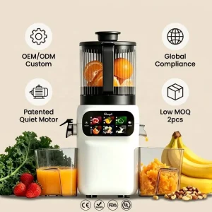 Slow Juicer Cold Press Masticating Machine 99% High Yield Quiet 60dB Nutrient Rich BPA Free Household 2.5L Fruit Vegetable