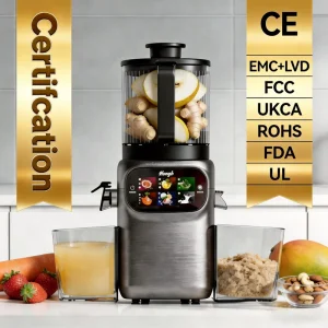 Slow Juicer Cold Press Masticating Machine Smoothie 99% High Yield Quiet 60dB Nutrient Rich BPA Free Household 2.5L DC Motor