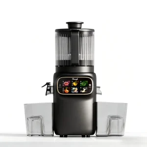 Slow Juicer Machine Cold Press 350W High Yield Quiet DC Motor Wide Mouth Whole Fruit Vegetable Nut Milk Smoothie 2.5L Stainless
