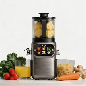 Slow Masticating Juicer 350W 2.5L DC Motor Quiet 60dB Self Cleaning Multifunctional Wide Mouth Home Use