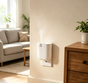 Small Control Refillable Home Wall Plug in Aroma Diffusers Custom logo Plastic Electric Nebulizing Diffuser for Hotel Room
