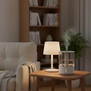 Small Desktop 3L Large-Capacity Smart Touch Control Quiet Ultrasonic Aromatherapy Cool Mist Air Humidifier for Bedroom