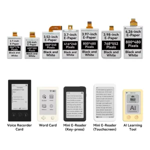 Small E Ink Display Module 2.7 2.8 3.52 3.7 3.97 3.98 4.26 Inch For Mini EReader And Smart Device