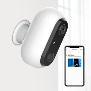Smart 1080p Outdoor Home Camera with Weatherproof Night Vision & APP Support-Screw/Magnetic Mount